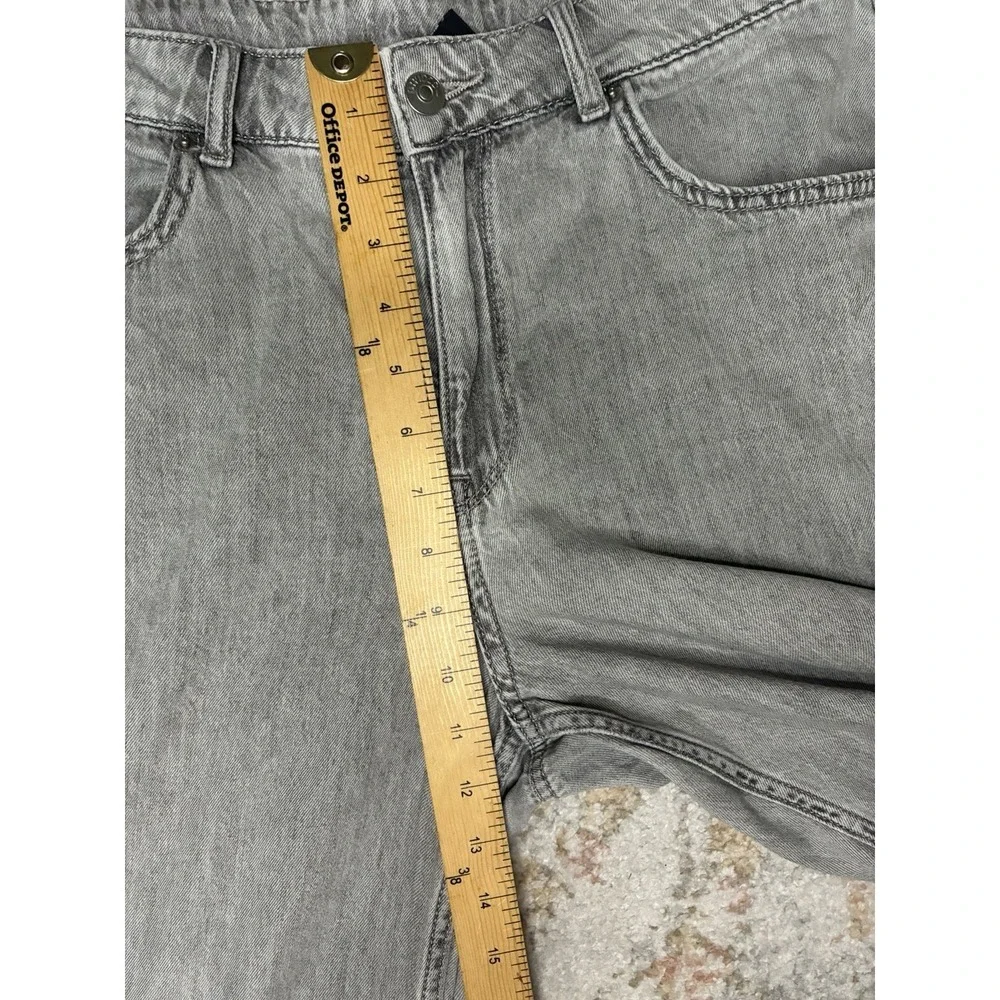 Gray Wide Leg Jeans Womens Size 10 High Waisted Baggy Denim Pants Y2K-Skater - Picture 4 of 7